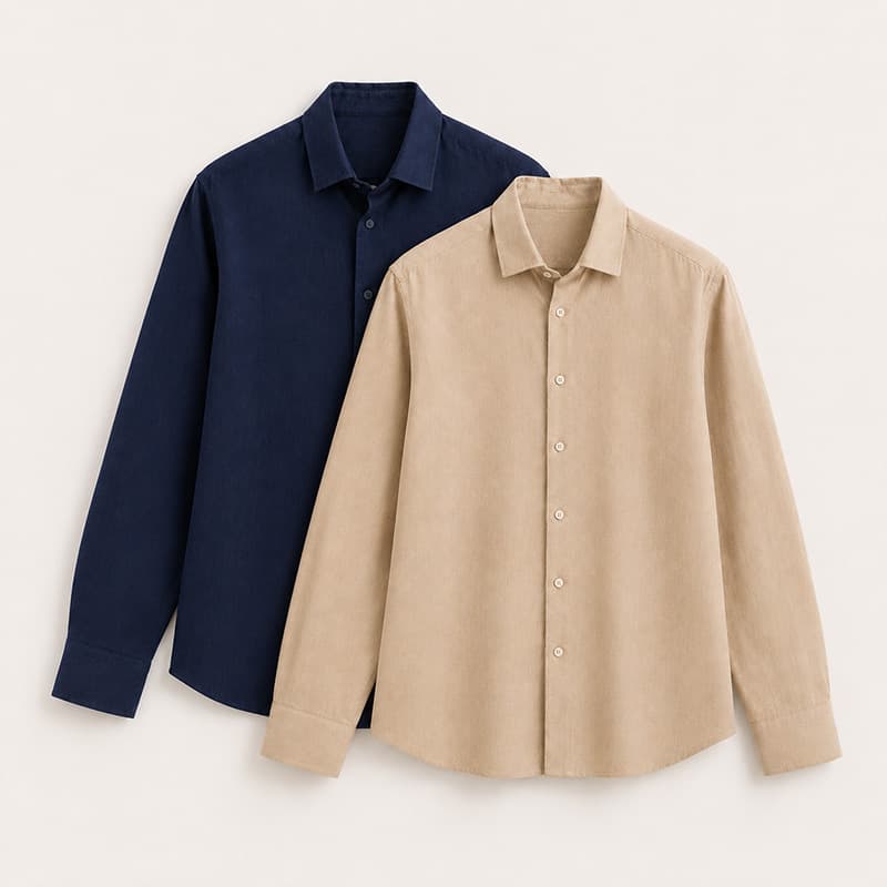 Smart Casual Set: 2 сорочки зі знижкою Dark Blue + Beige
